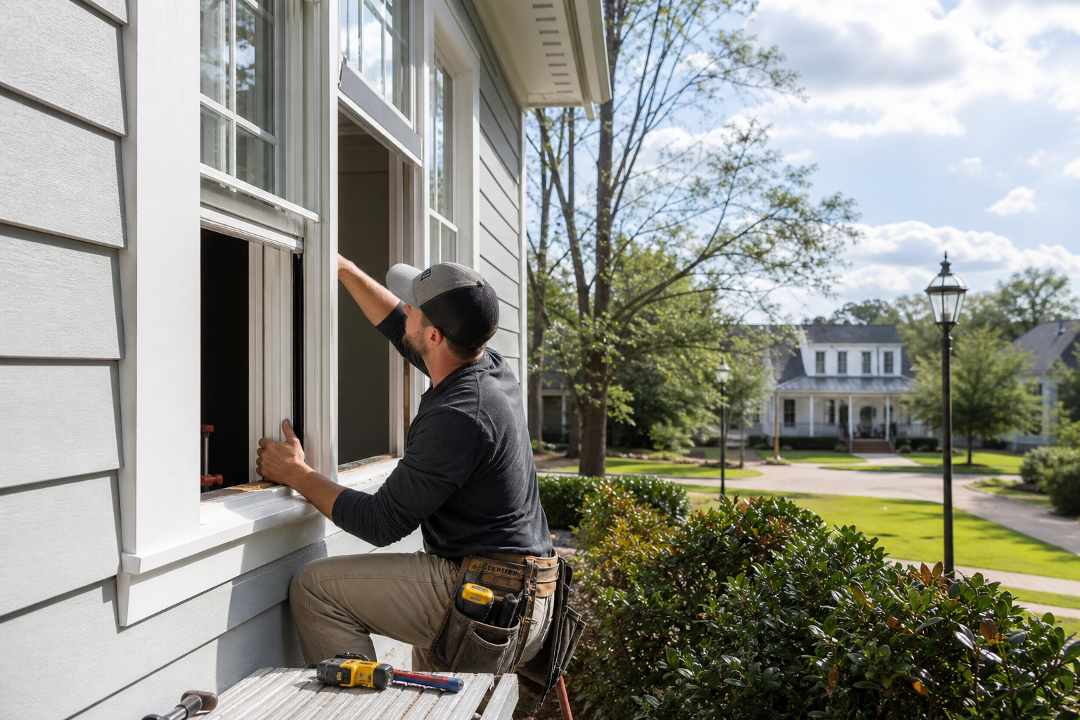 Window Replacement Contractor Serving Athens, AL editorial illustration