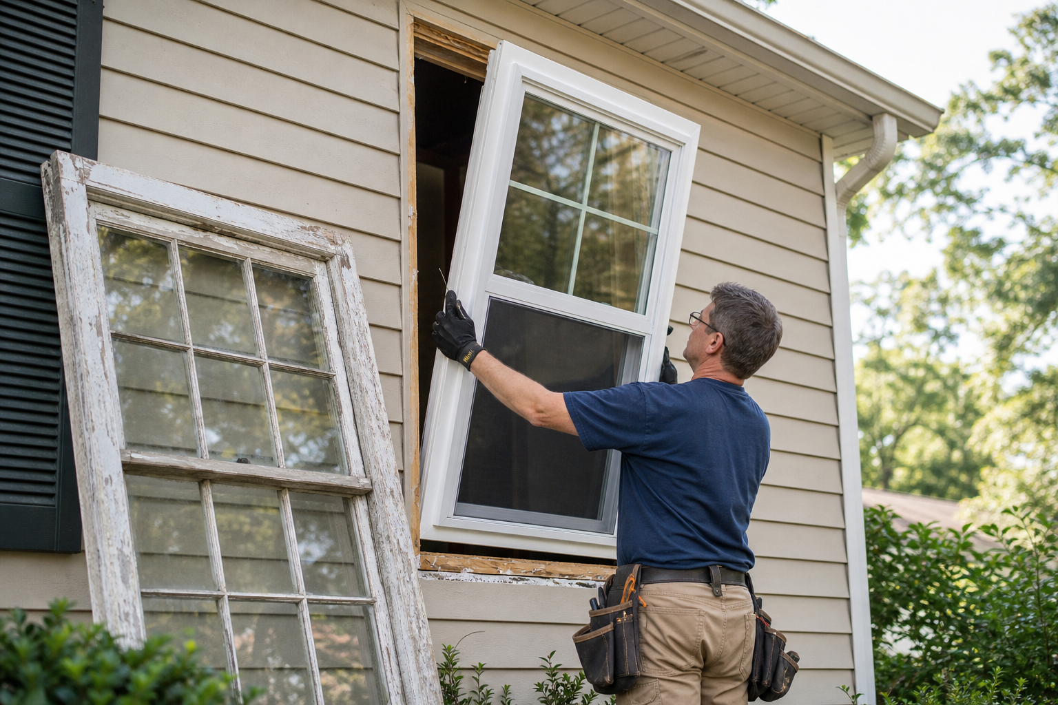 Window replacement illustration for Huntsville, AL